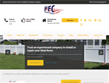 Tablet Screenshot of patriotfence.com